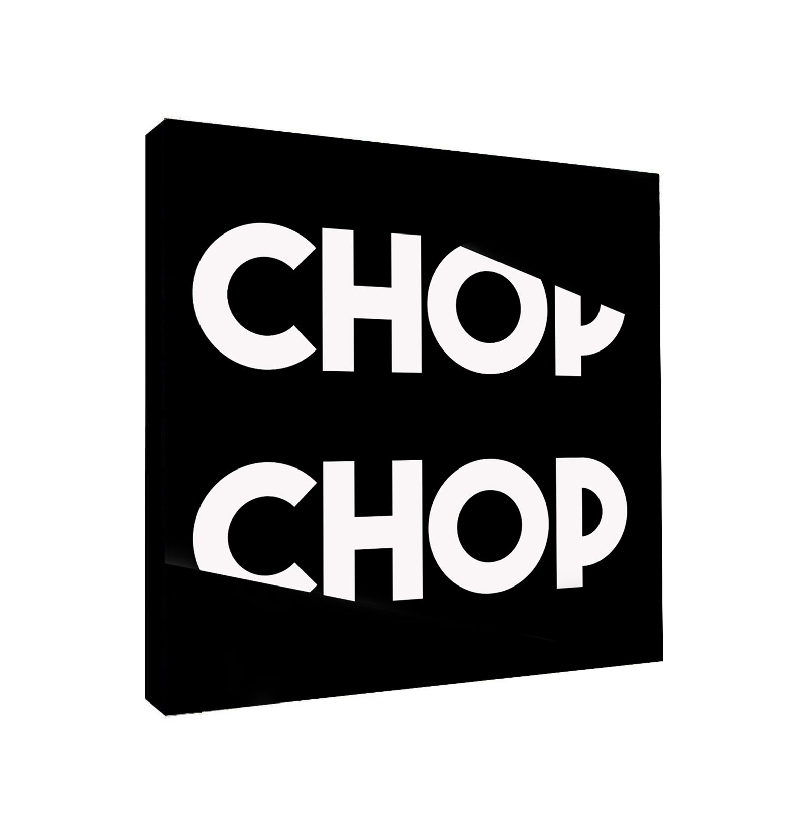 Chop Chop - Framed Canvas Wall Art Print - Various Sizes