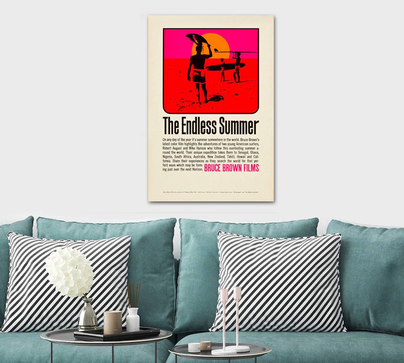 The Endless Summer - Movie - Canvas Wall Art Framed Print - Various Sizes