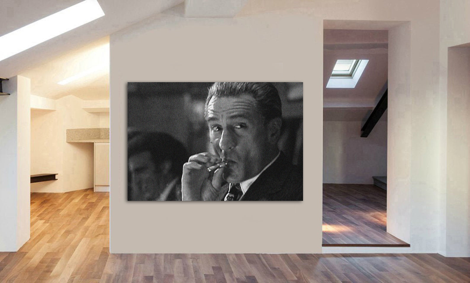 Robert De Nero Goodfellas - Canvas Wall Art Framed Print - Various Sizes