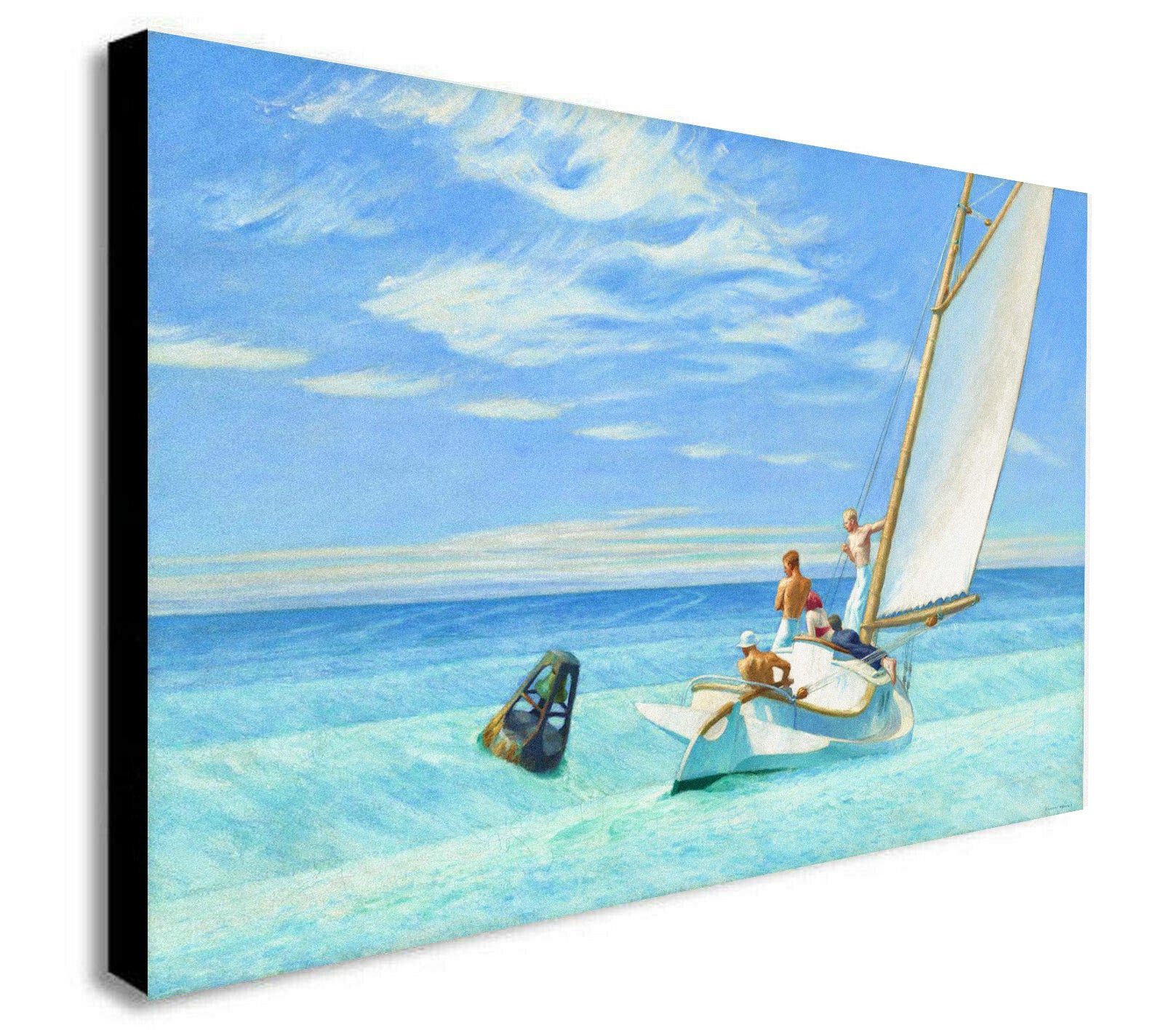 Edward Hopper - Ground Swell - Canvas Wall Art Framed  Print - Various Sizes