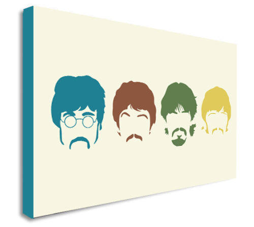 The Beatles Pop Art Canvas Wall Art Framed Print - Various Sizes