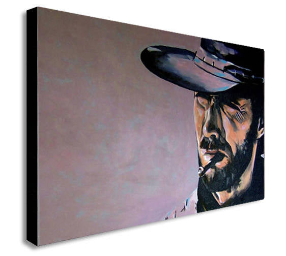 Clint Eastwood The Good The Bad And The Ugly Canvas Wall Art Print - Various Sizes