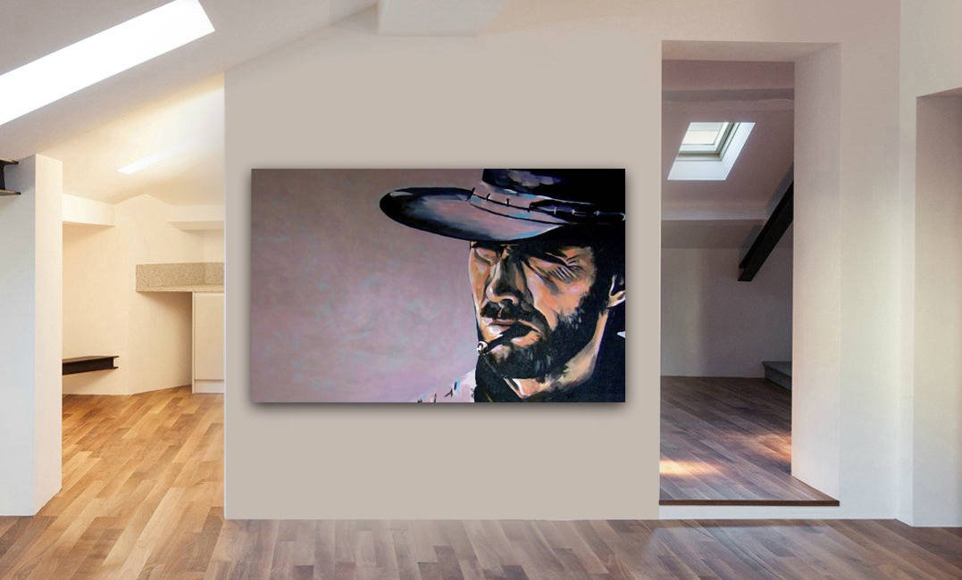 Clint Eastwood The Good The Bad And The Ugly Canvas Wall Art Print - Various Sizes