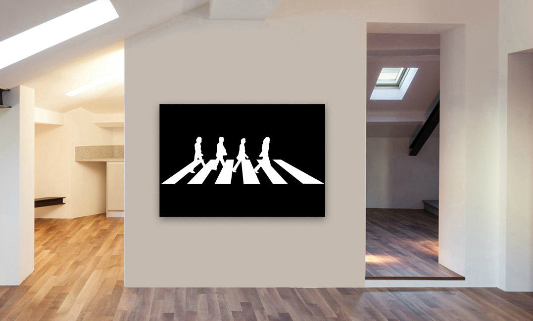 The Beatles Abbey Road - Canvas Wall Art Framed Print - Various Sizes