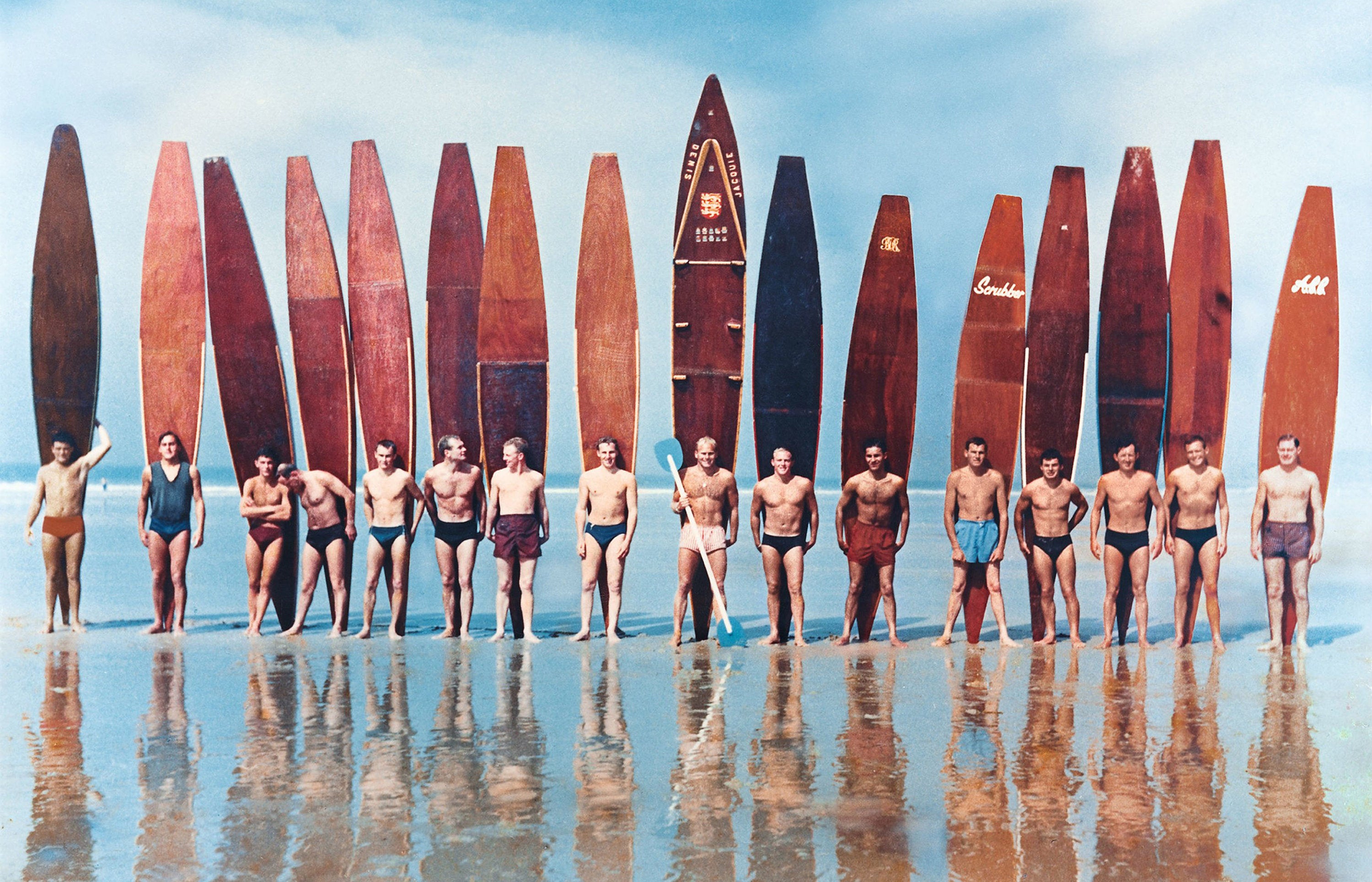 Surfers - Evolution of the Surfboard - Retro - Canvas Wall Art Print. Various Sizes