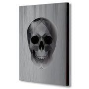 Skull - Geometric Abstract Modern Canvas Wall Art Framed Print - Various Sizes