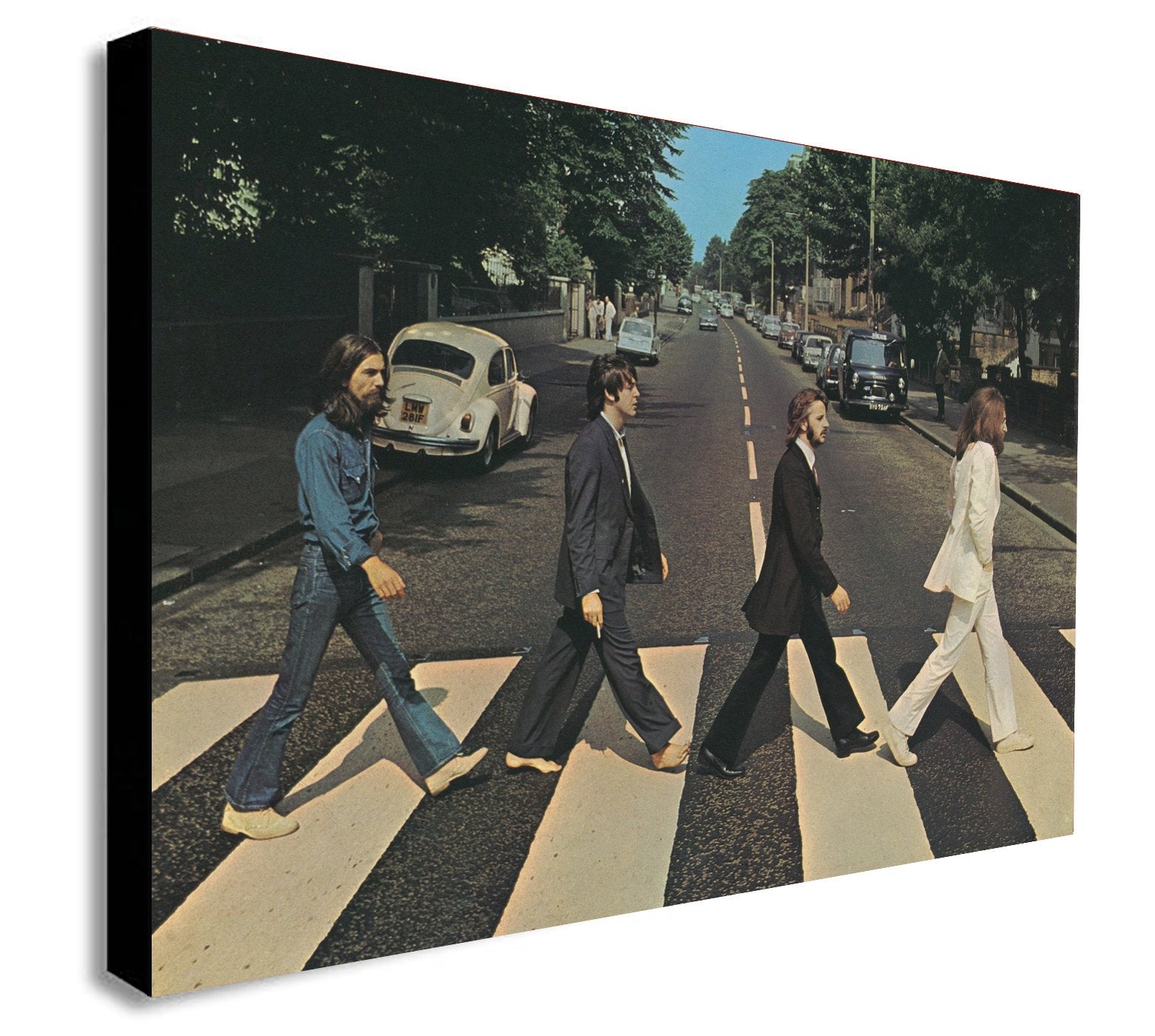 The Beatles Abbey Road - Canvas Wall Art Framed Print - Various Sizes