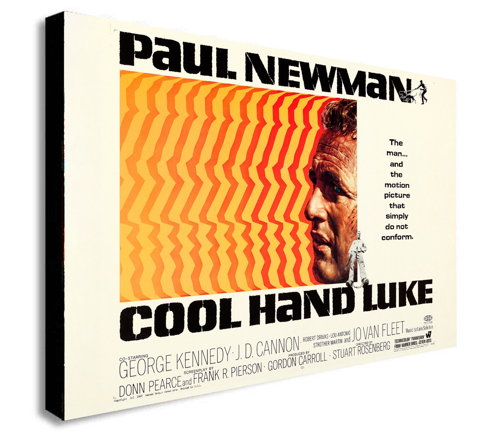 Cool Hand Luke - Paul Newman - Canvas Wall Art Framed Print - Various sizes