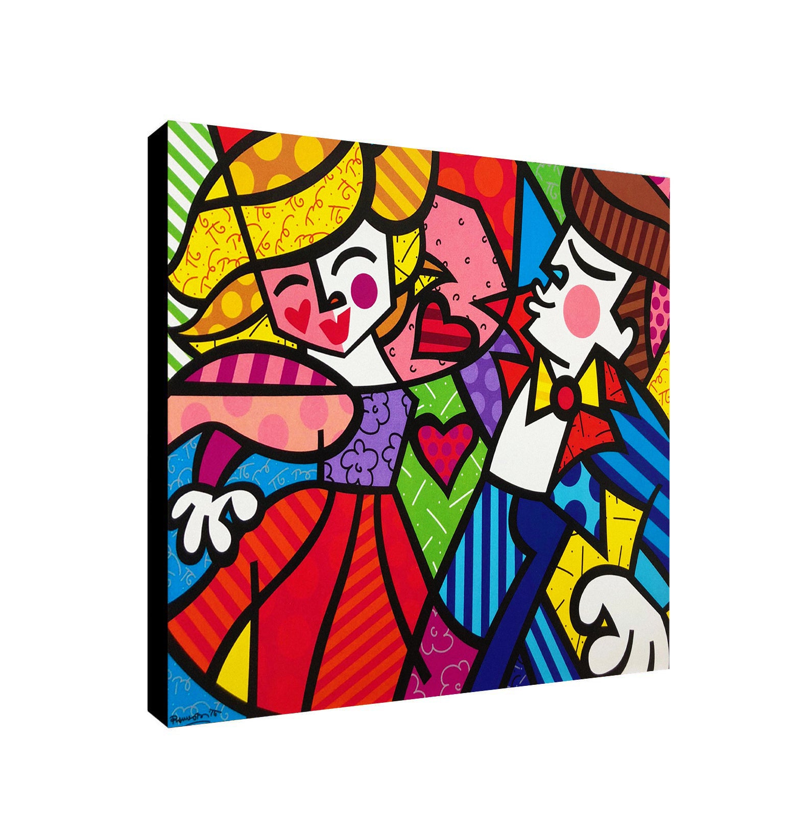 Swing Dancers - Pop Art - Framed Canvas Wall Art Print - Various Sizes