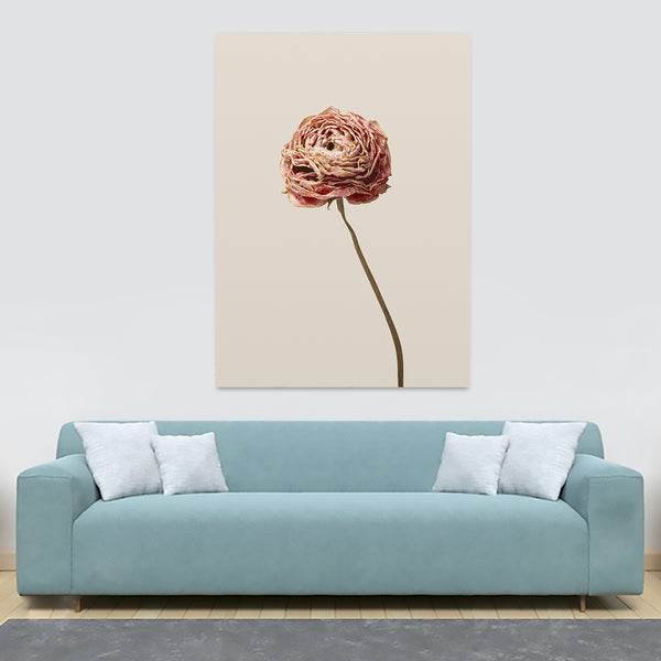 Aesthetic Flower - Minimalistic Wall Art - Canvas Wall Art Framed Print - Various Sizes