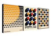 Bauhaus Wall Art - Bauhaus Print - Exhibition Poster - Set of 3 Prints - Canvas Wall Art Framed Prints - Various Sizes