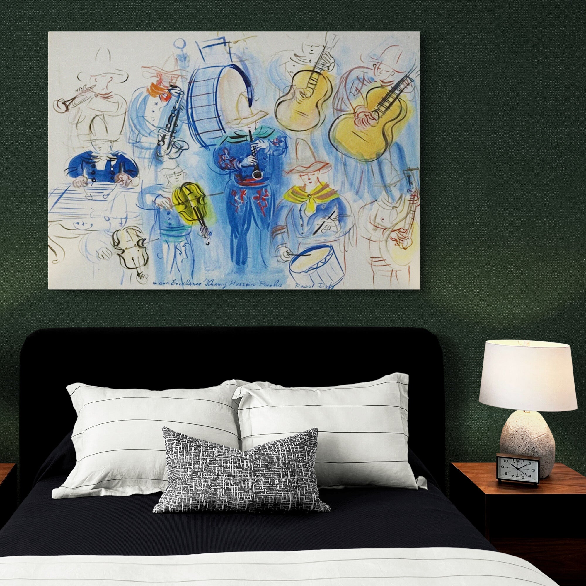 The Mexican Concert - Wall Art By Raoul Dufy 1951 - Canvas Wall Art Framed Print - Various Sizes