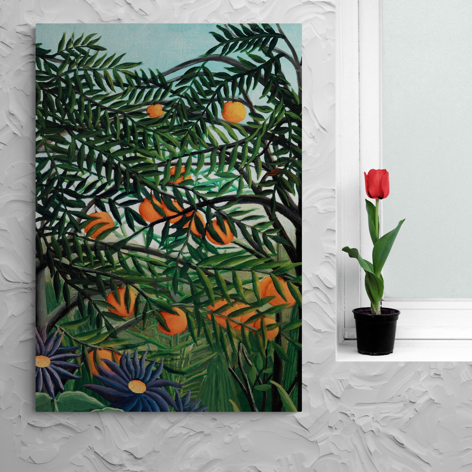 Henri Rousseau - Tropical Wall Art - Botanical Prints - 3 Piece Wall Art - Canvas Wall Art Framed Prints - Various Sizes