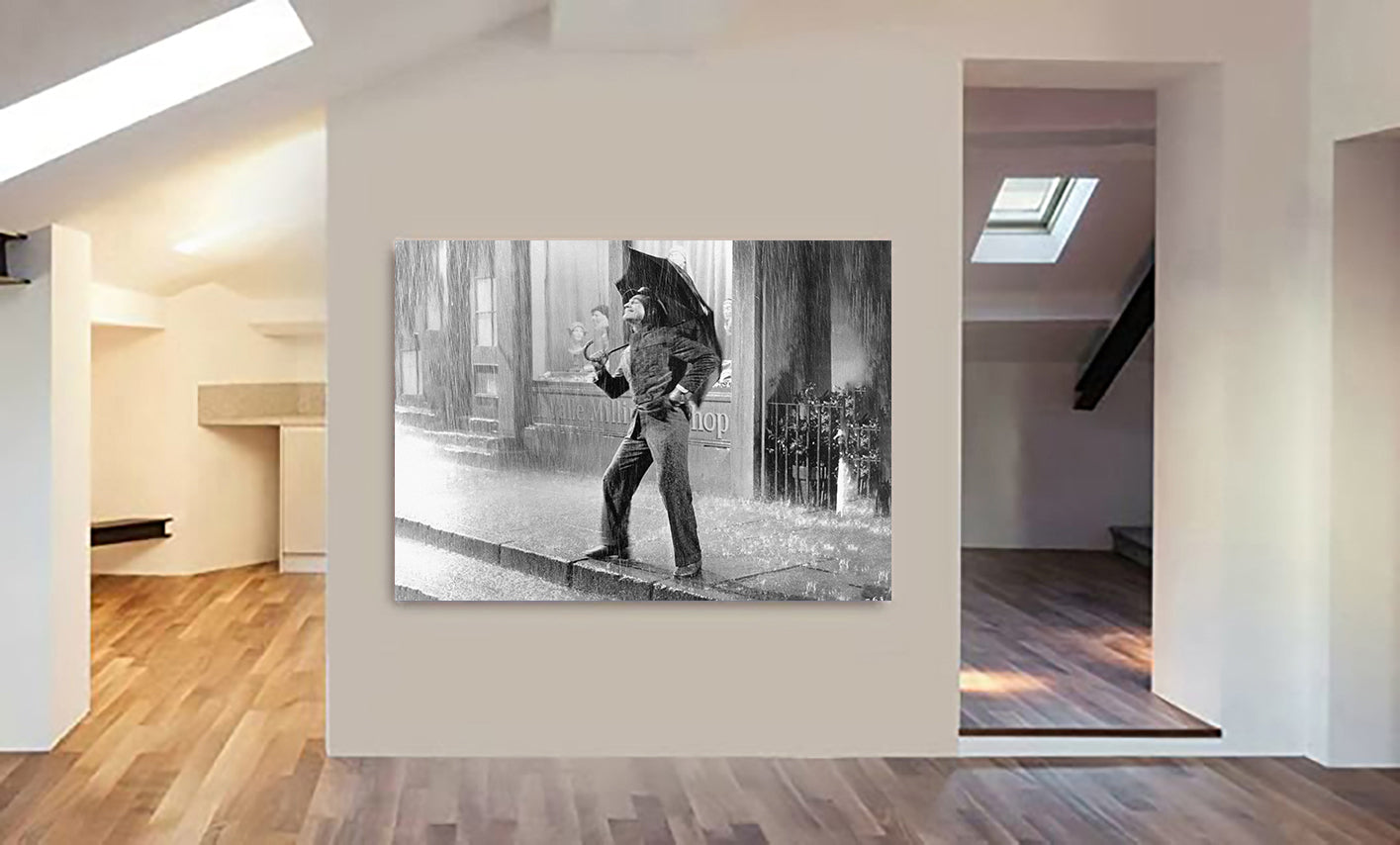Gene Kelly - Singin' in the Rain - Movie Wall Art - Canvas Wall Art Framed Print - Various Sizes