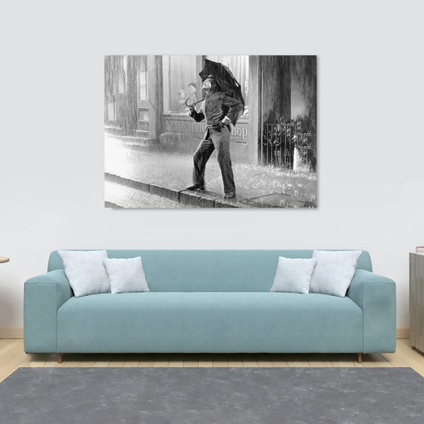 Gene Kelly - Singin' in the Rain - Movie Wall Art - Canvas Wall Art Framed Print - Various Sizes