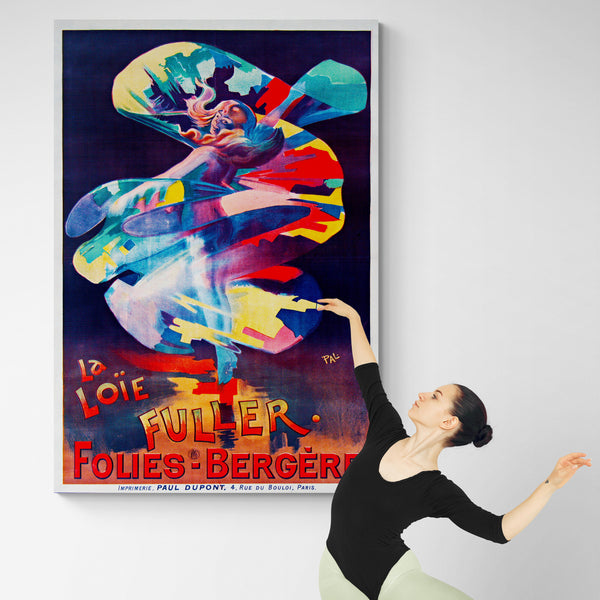 Loie Fuller - Moulin Rouge - Vintage Posters - Dance Print - 3 Piece Wall Art - Canvas Wall Art Framed Prints - Various Sizes