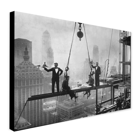 Heavenly Diner - The Waldorf - Vintage Photography Wall Art - New York - Skyline 1930 - Canvas Wall Art Framed Print - Various Sizes