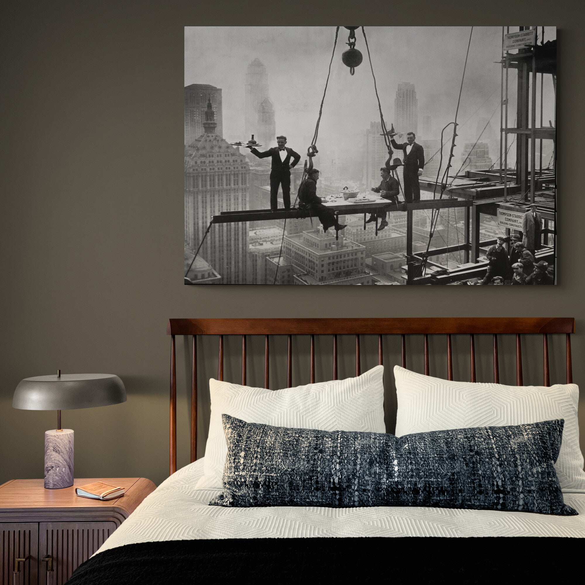 Heavenly Diner - The Waldorf - Vintage Photography Wall Art - New York - Skyline 1930 - Canvas Wall Art Framed Print - Various Sizes