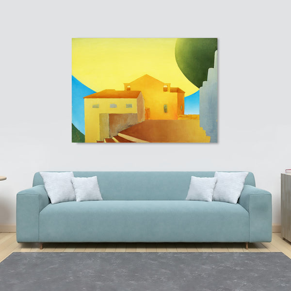 L'Annoueide Landscape Art Deco Wall Art by Torsten Jovinge - Canvas Wall Art Framed Print - Various Sizes