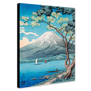 Mount Fuji from Lake Yamanaka by Hiroaki Takahashi - Wall Art - Japanese Canvas Wall Art Framed Print - Various Sizes