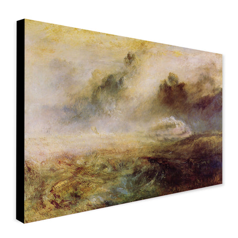 Rough Sea with Wreckage by J.M.W. Turner - Canvas Wall Art Framed Print - Various Sizes