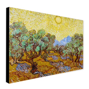 Olive Trees Wall Art by Vincent van Gogh - Canvas Wall Art Framed Print - Various Sizes