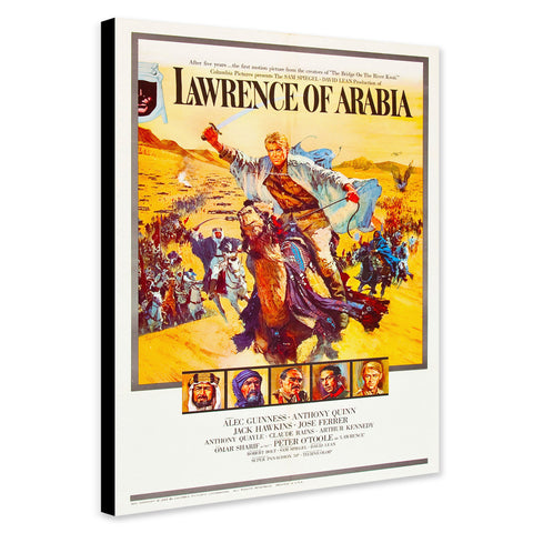 Lawrence of Arabia - Movie Wall Art - Canvas Wall Art Framed Print - Various Sizes