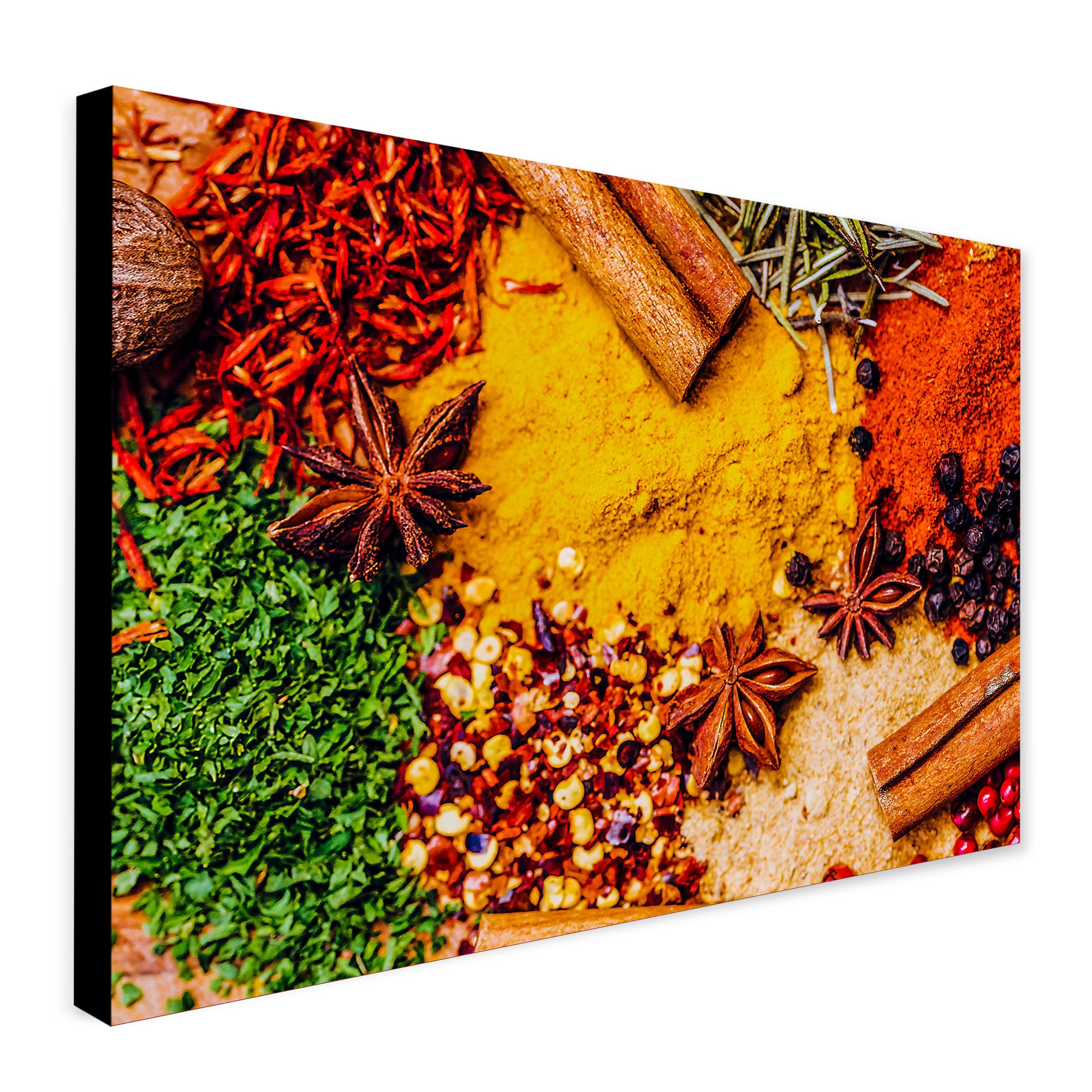 Spices - Kitchen Wall Art - Canvas Wall Art Framed Print - Various sizes