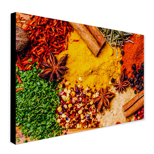 Spices - Kitchen Wall Art - Canvas Wall Art Framed Print - Various sizes