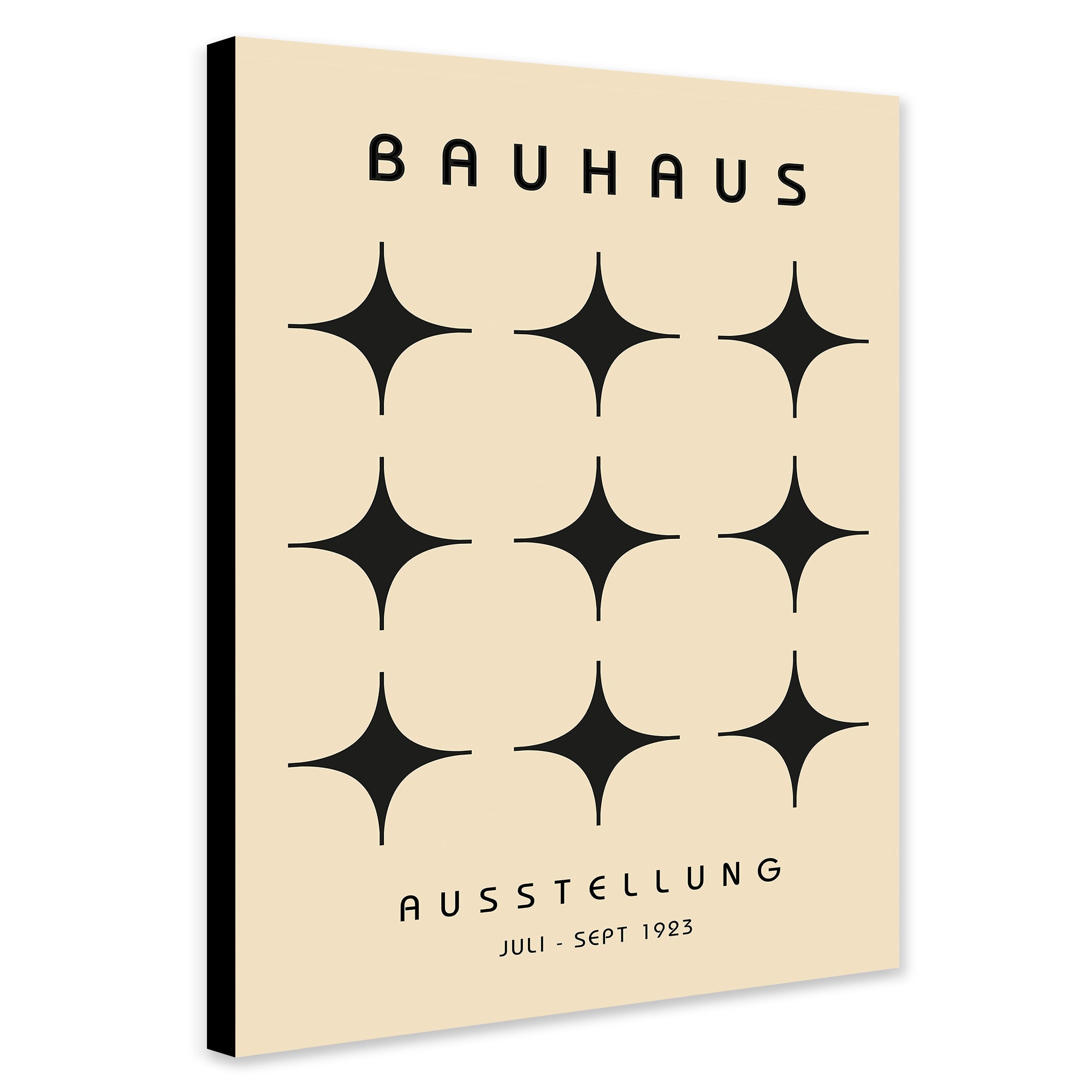 Bauhaus Crosses - Canvas Wall Art Framed Print - Various Sizes