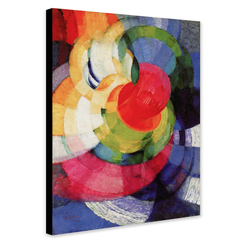 Disks of Newton, Study for Fugue in Two Colors Frantisek Kupka - Canvas Wall Art Framed Print - Various Sizes