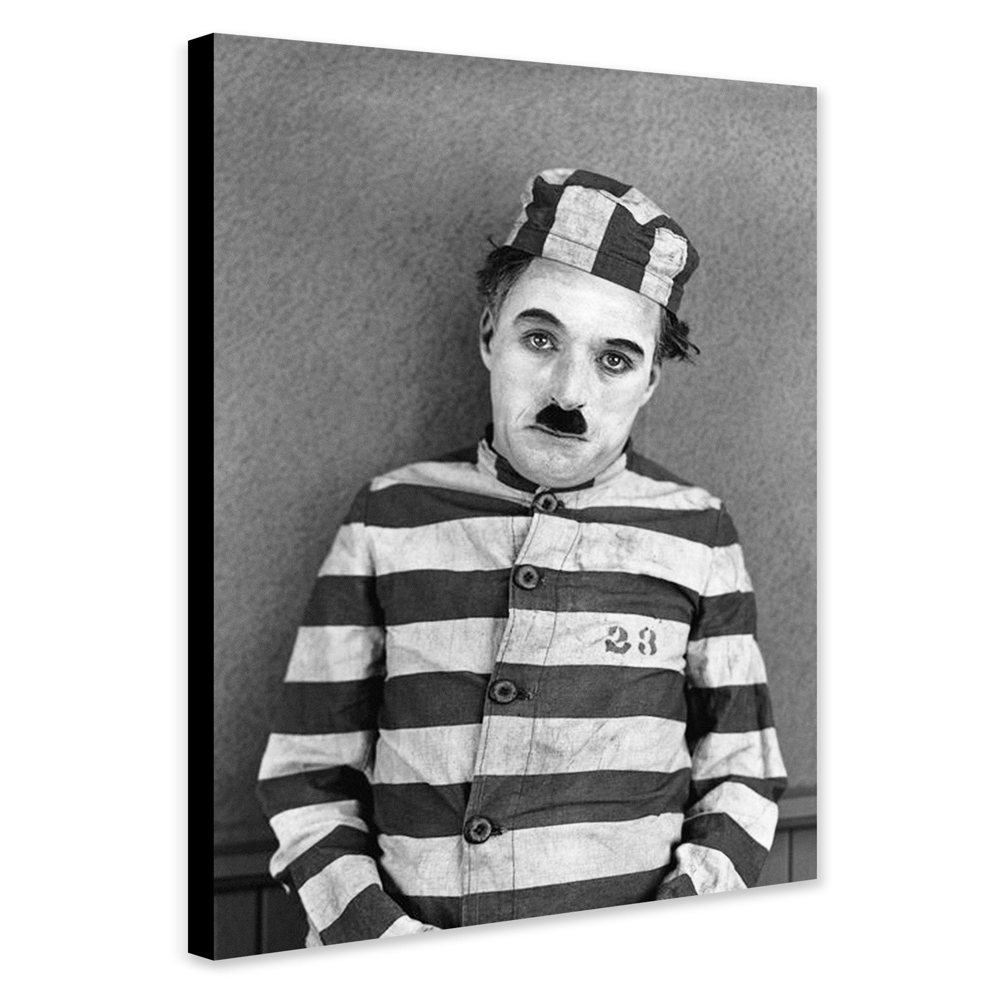 Charlie Chaplin - The Adventure - Vintage Movie Art - Canvas Wall Art Framed Print - Various Sizes