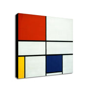 Piet Mondrian Composition - No.III with Red Yellow and Blue - Wall Art - Framed Canvas Wall Art Print - Various Sizes