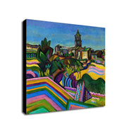 Prades The Village - Wall Art by Joan Miro - Framed Canvas Wall Art Print - Various Sizes