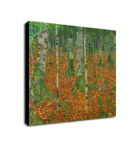 Birch Forest by Gustav Klimt - Framed Canvas Wall Art Print - Various Sizes