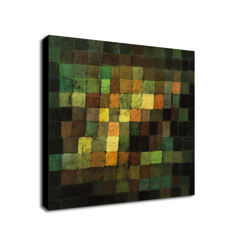 Ancient Sound - Bauhaus Abstract by Paul Klee - Canvas Framed Wall Art Print - Various Sizes