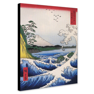 Seascape in Satta in the Province of Suruga by Utagawa Hiroshige - Canvas Wall Art Print - Various Sizes