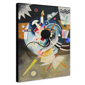 A Centre Abstract Wall Art by Wassily Kandinsky 1924 - Canvas Wall Art Framed Print - Various Sizes