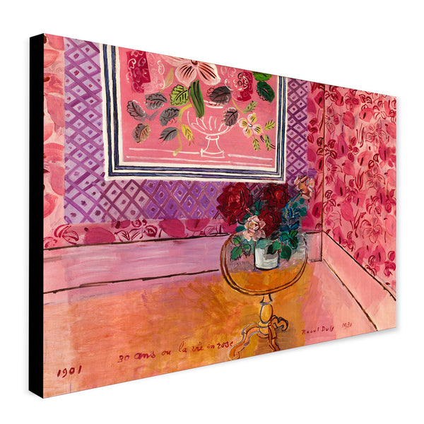 Thirty Years or La Vie en Rose by Raoul Dufy Art Print - Canvas Wall Art Framed Print - Various Sizes