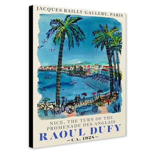 Nice Promenade - France by Raoul Dufy Art Print - Canvas Wall Art Framed Print - Various Sizes