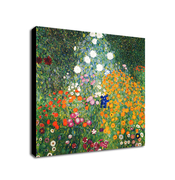 Flower Garden Wall Art by Gustav Klimt 1907 - Framed Canvas Wall Art Print - Various Sizes