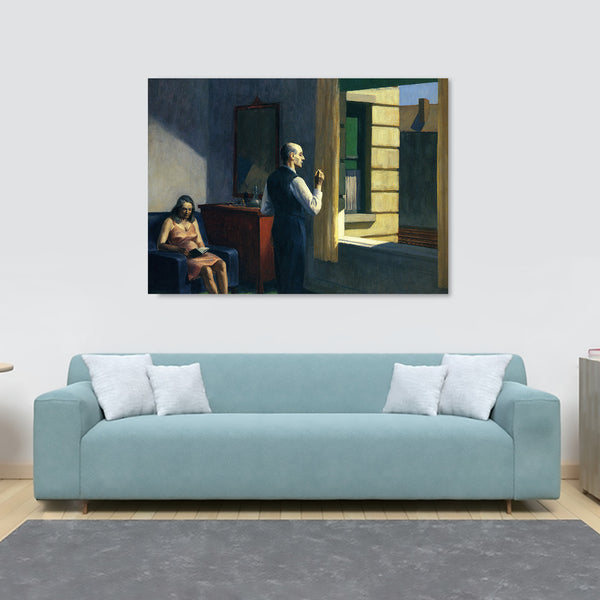 Hotel By A Railroad by Edward Hopper 1952 - Canvas Wall Art Framed Print - Various Sizes