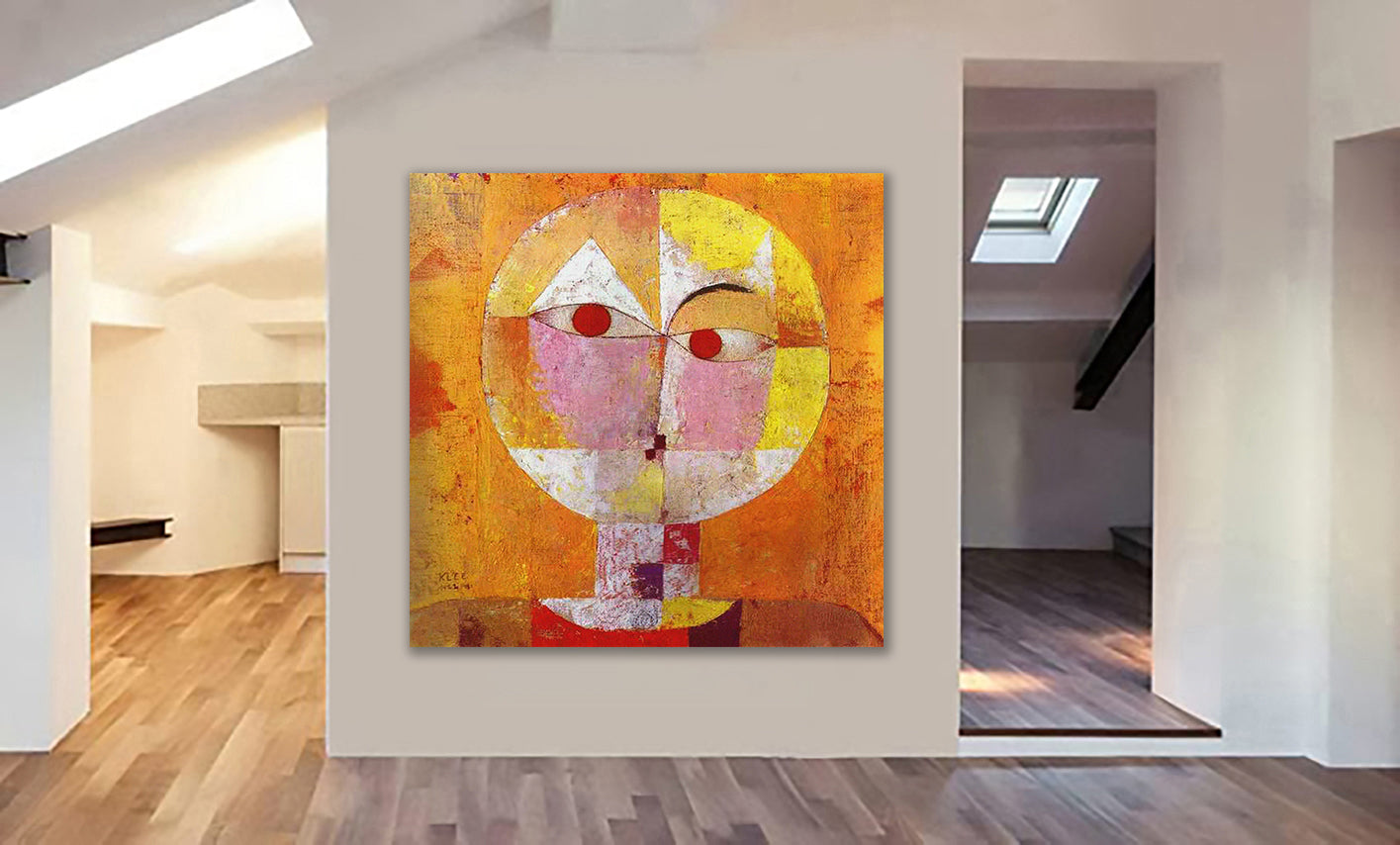 Scenecio - Abstract Wall Art by Paul Klee 1922 - Canvas Framed Wall Art Print - Various Sizes