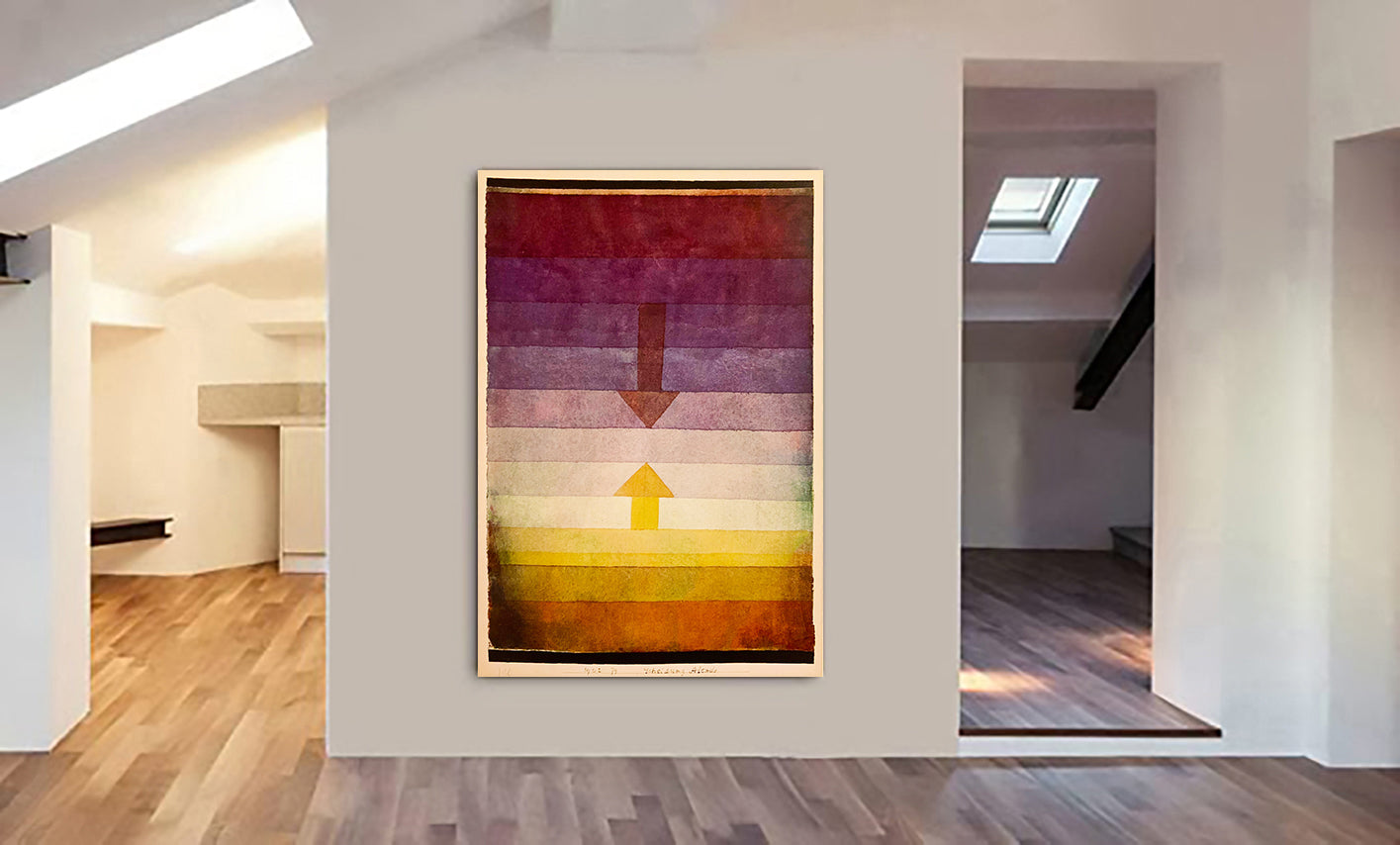 Separation In The Evening Wall Art by Paul Klee 1922 - Canvas Wall Art Framed Print - Various Sizes