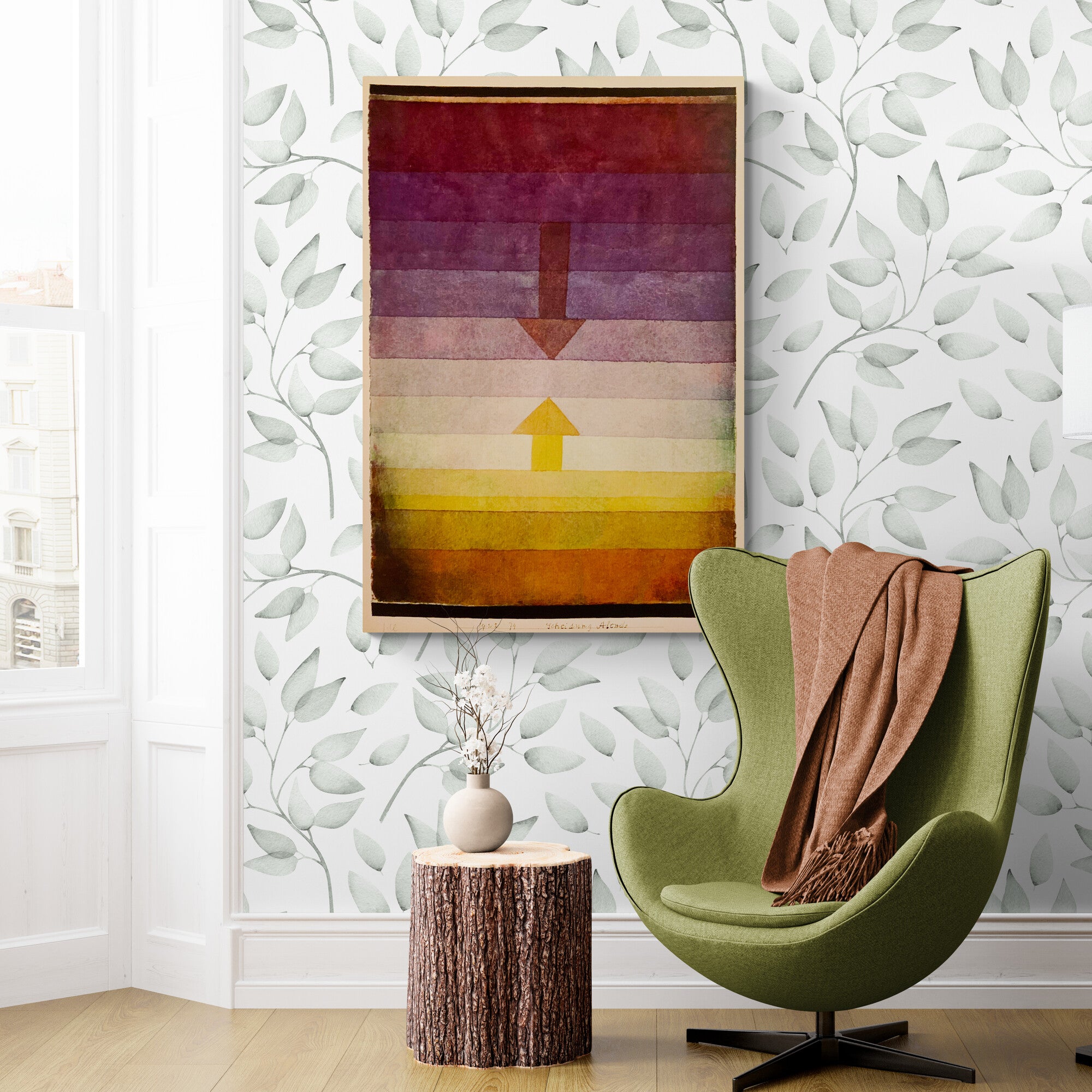 Separation In The Evening Wall Art by Paul Klee 1922 - Canvas Wall Art Framed Print - Various Sizes