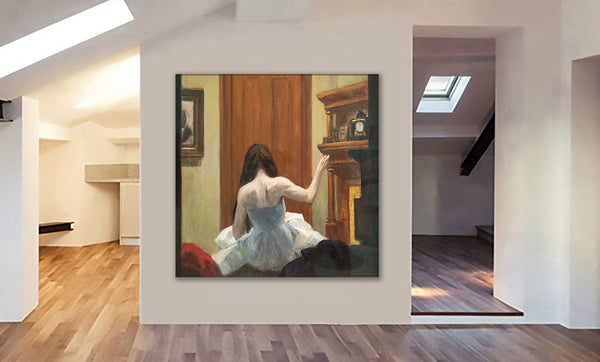 New York Interior - Wall Art by Edward Hopper - Framed Canvas Wall Art Print - Various Sizes