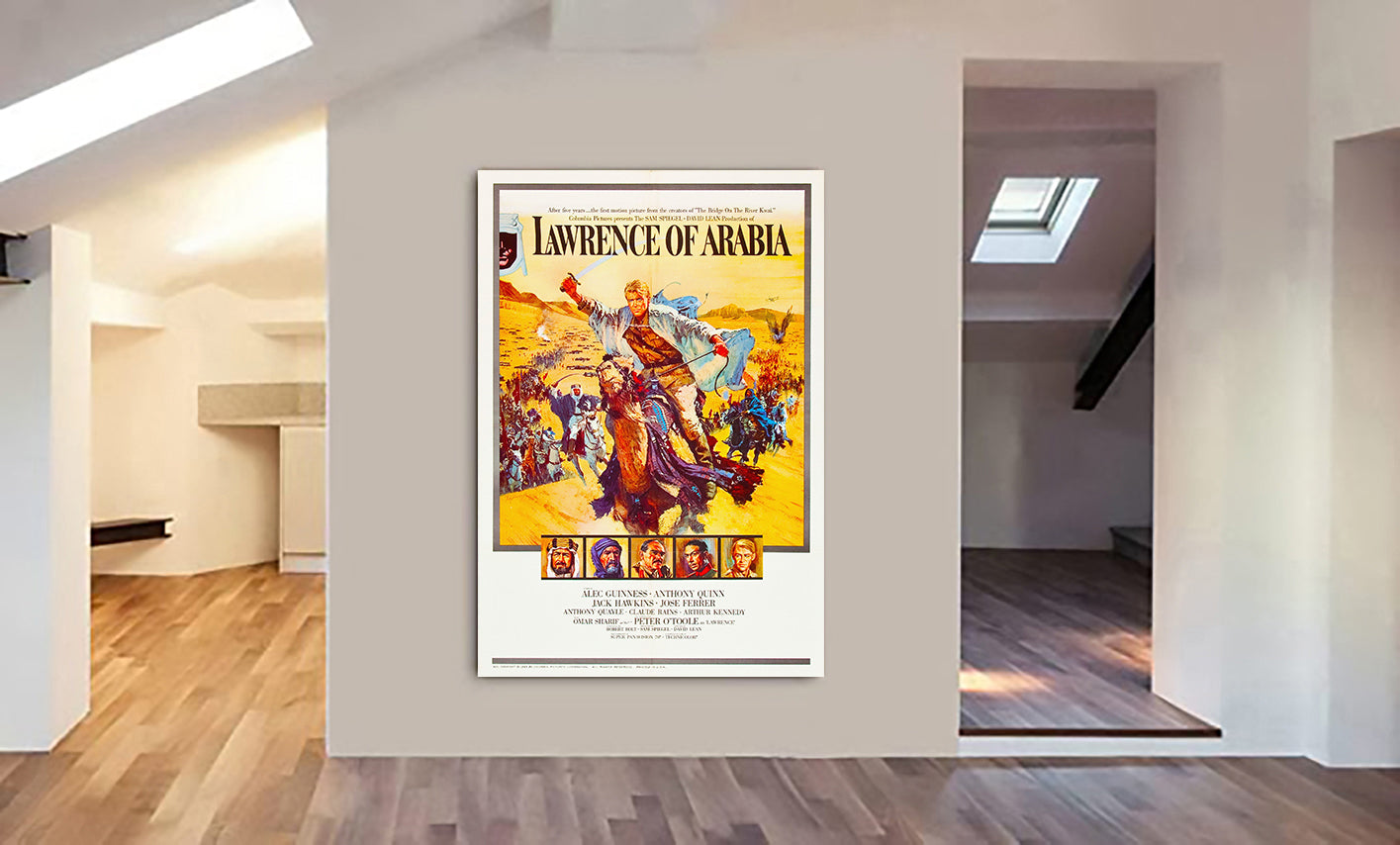 Lawrence of Arabia - Movie Wall Art - Canvas Wall Art Framed Print - Various Sizes