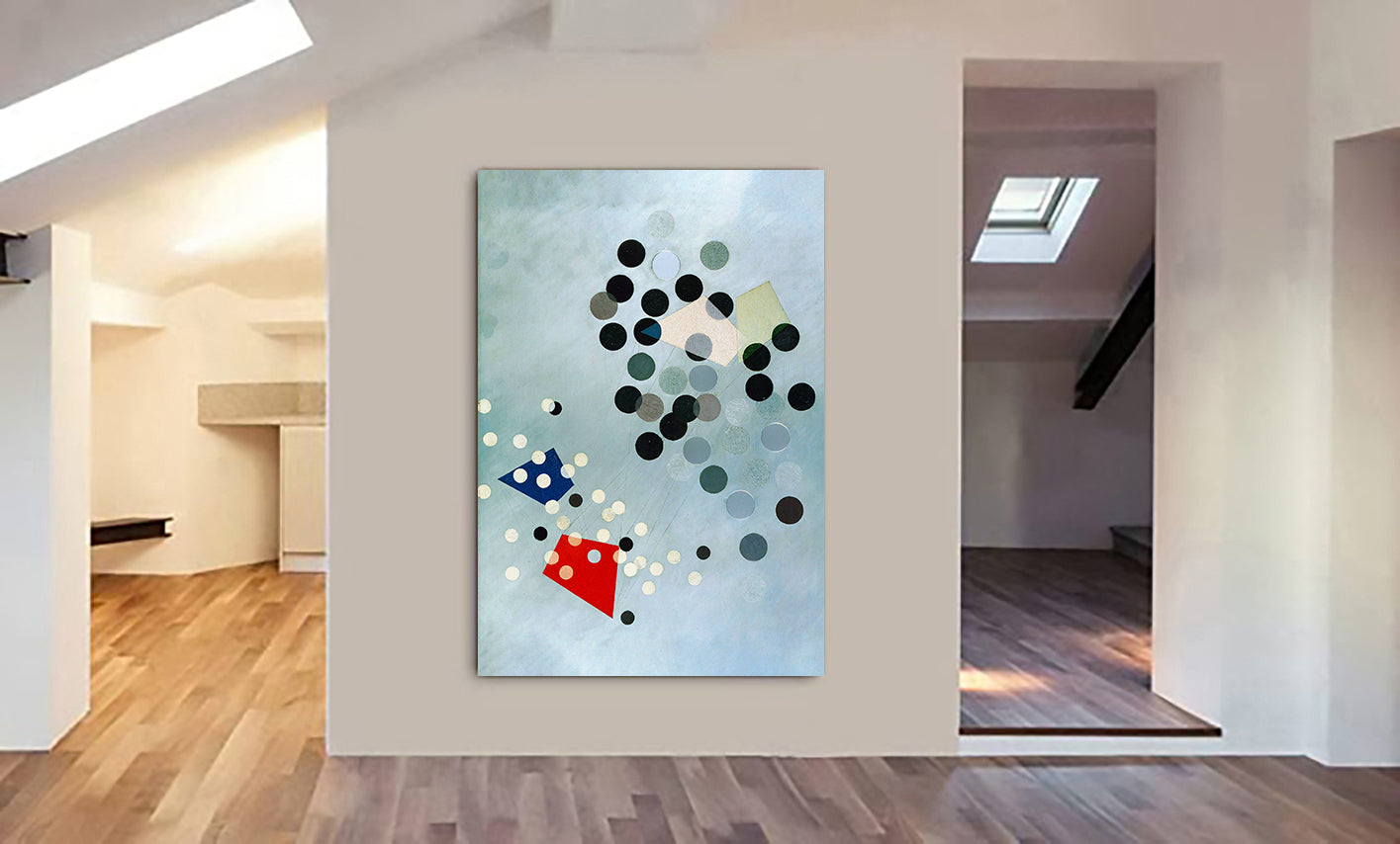 Construction AL6 - Bauhaus Abstract by Laszlo Moholy-Nagy - Canvas Wall Art Framed Print - Various Sizes