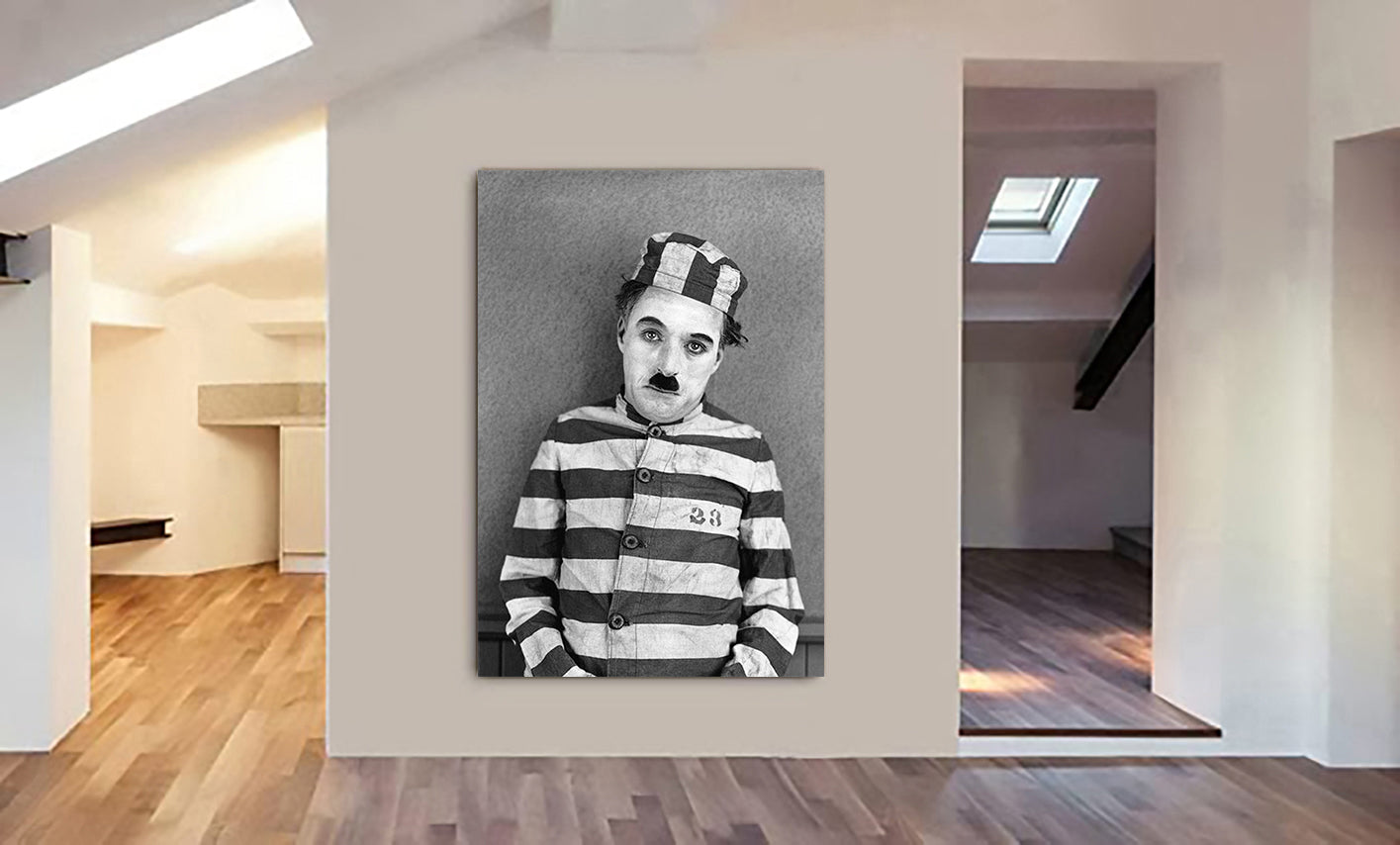 Charlie Chaplin - The Adventure - Vintage Movie Art - Canvas Wall Art Framed Print - Various Sizes