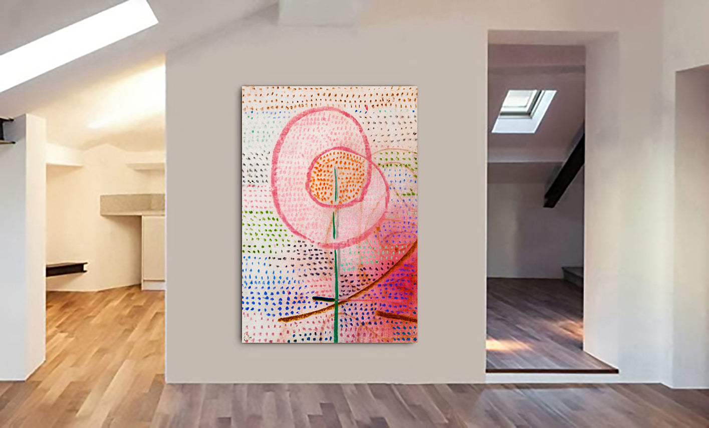 Blossoming - Abstract Wall Art by Paul Klee - Canvas Wall Art Framed Print - Various Sizes
